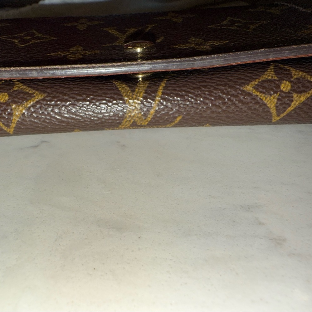 Louis Vuitton Sarah Brown and Gold Monogram Wallet - Picture 3 of 9